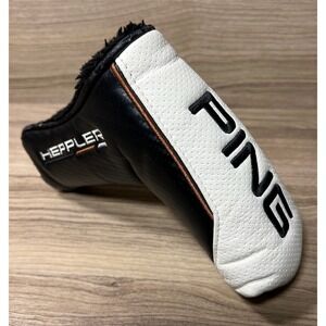 PING Heppler Putter Headcover Black White Carbon Fiber Golf